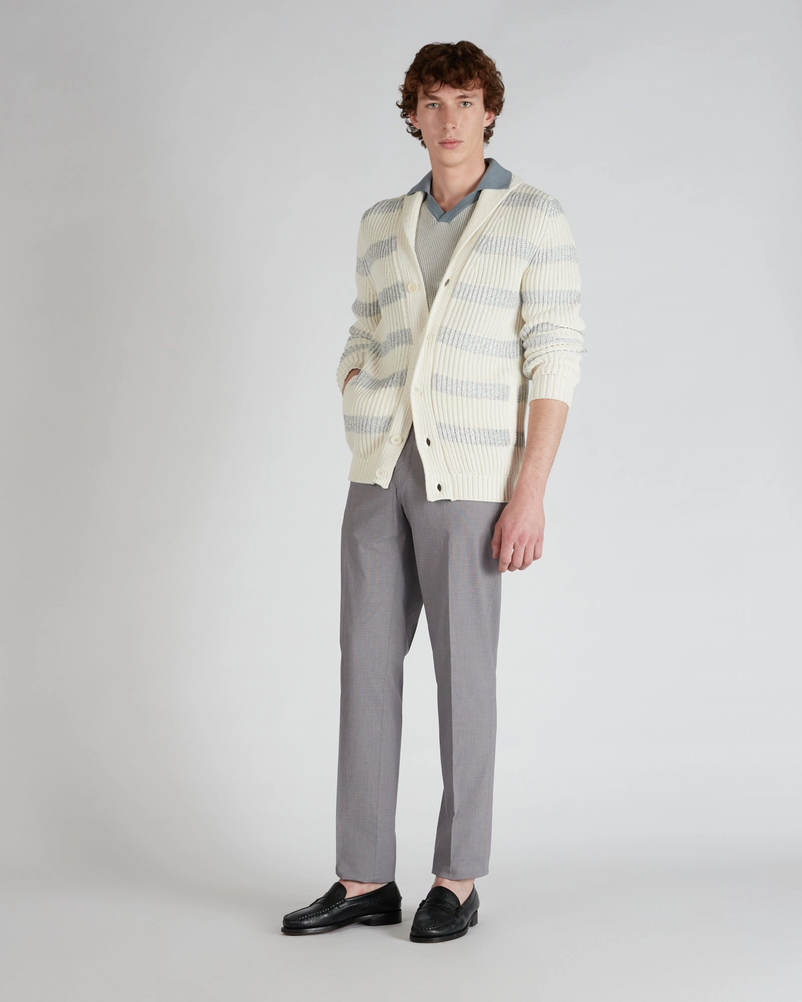 Slim-fit stretch cotton trousers Functional Fit