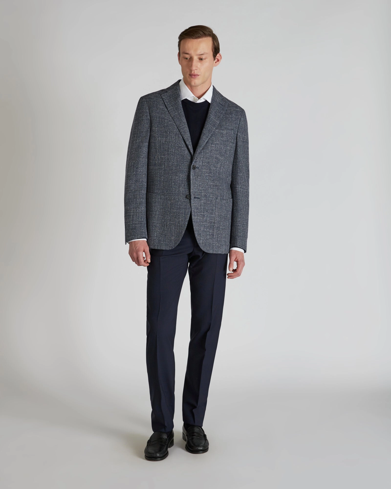 Fashion Statement Flexible Design Slim-fit technical fabric shirt