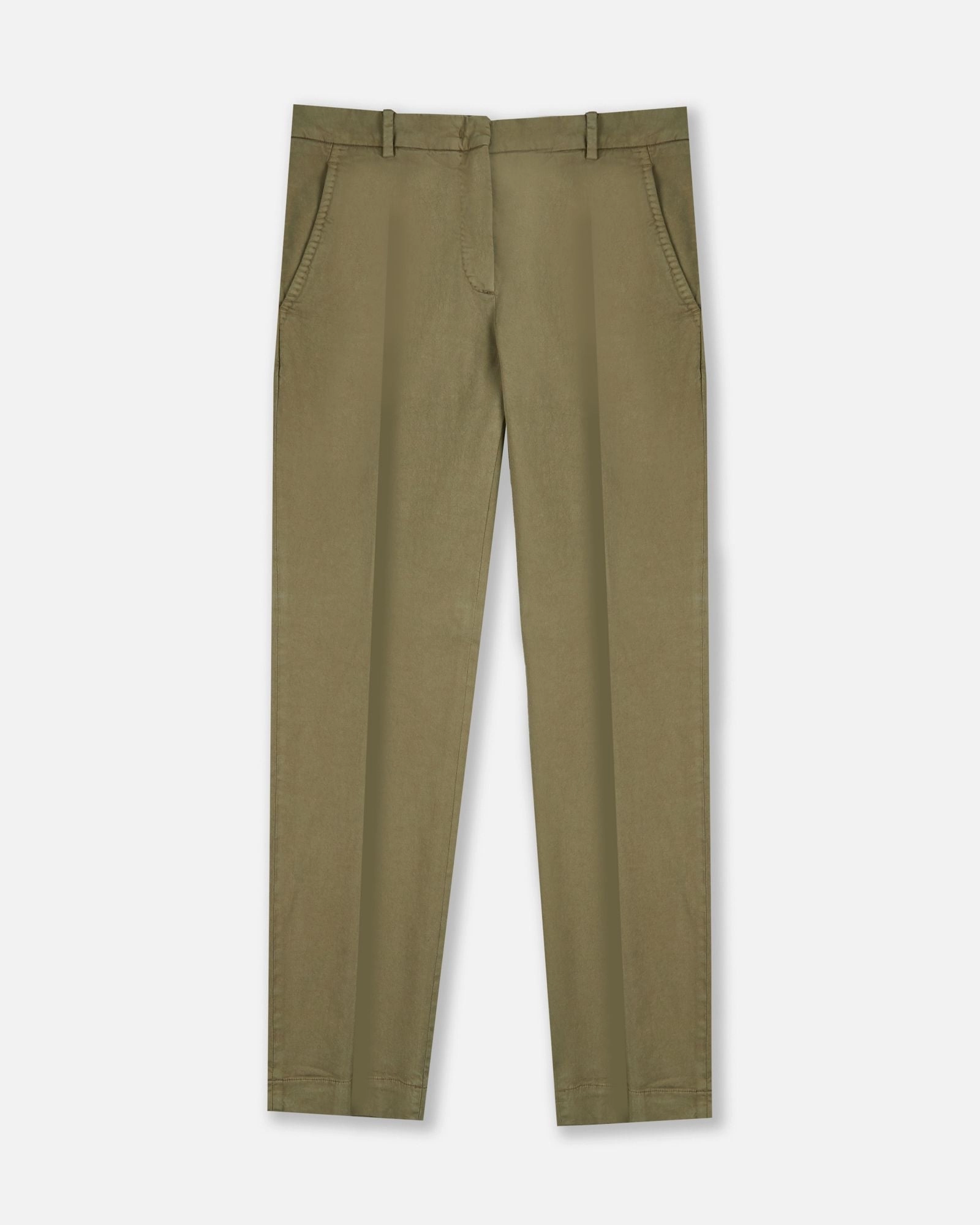 Slim fit trousers in certified cotton gabardine and lyocell Multi-Purpose Wear