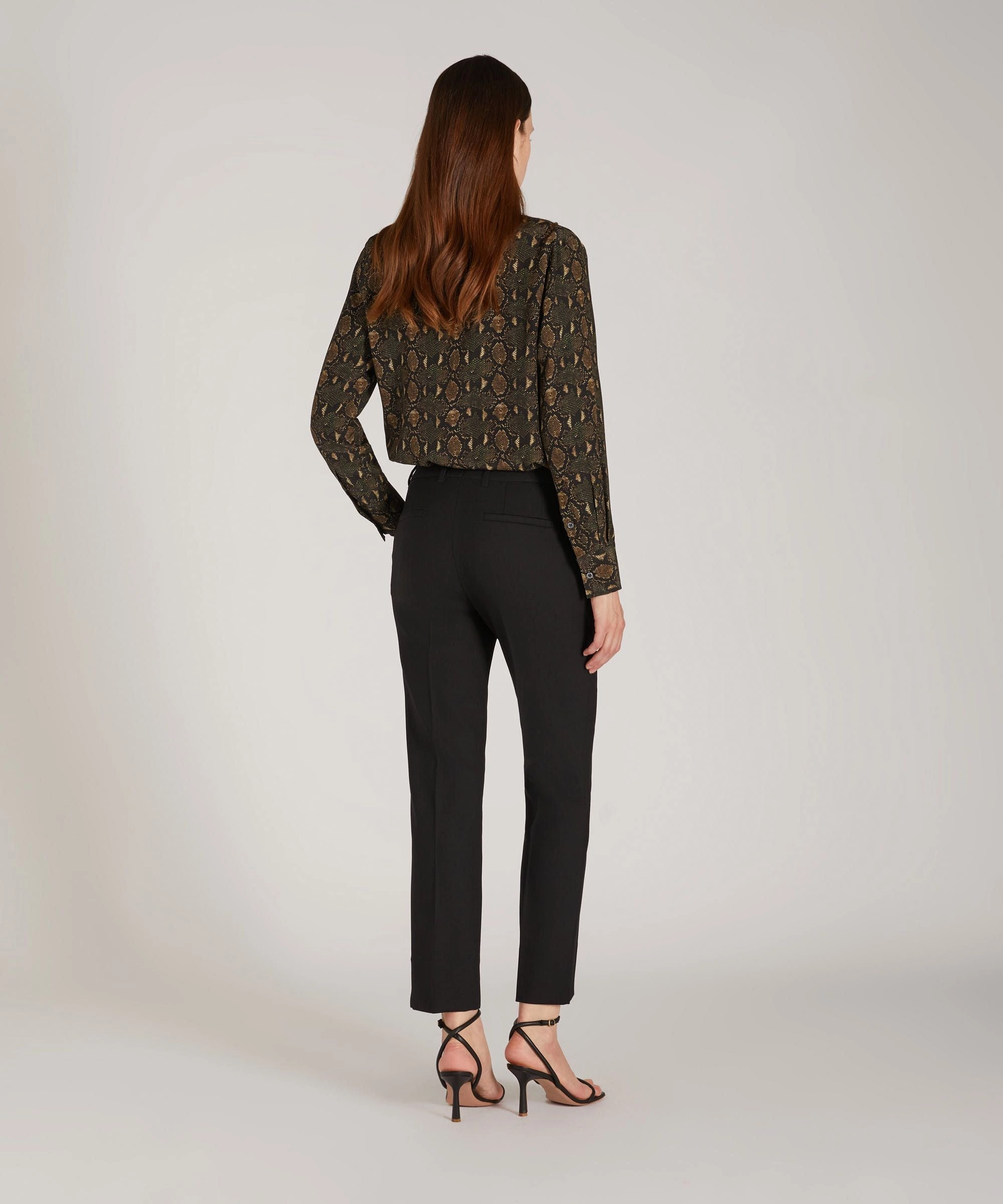 Warm Fit StretchWaistband Slim-fit trousers in certified two-way stretch wool
