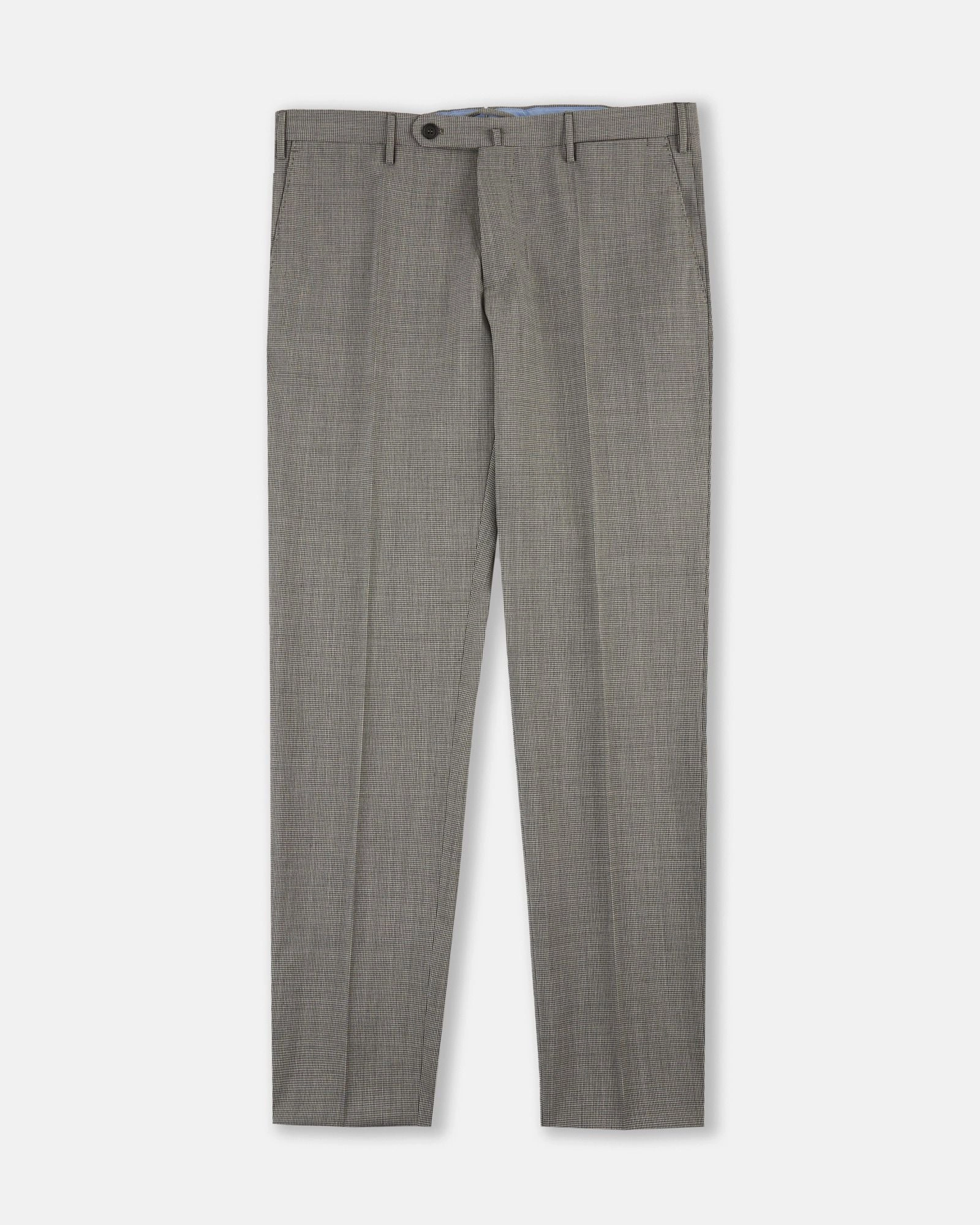 Tailored Fit Casual Look Slim-fit wool fabric trousers