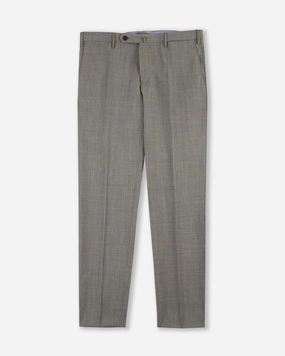 Tailored Fit Casual Look Slim-fit wool fabric trousers