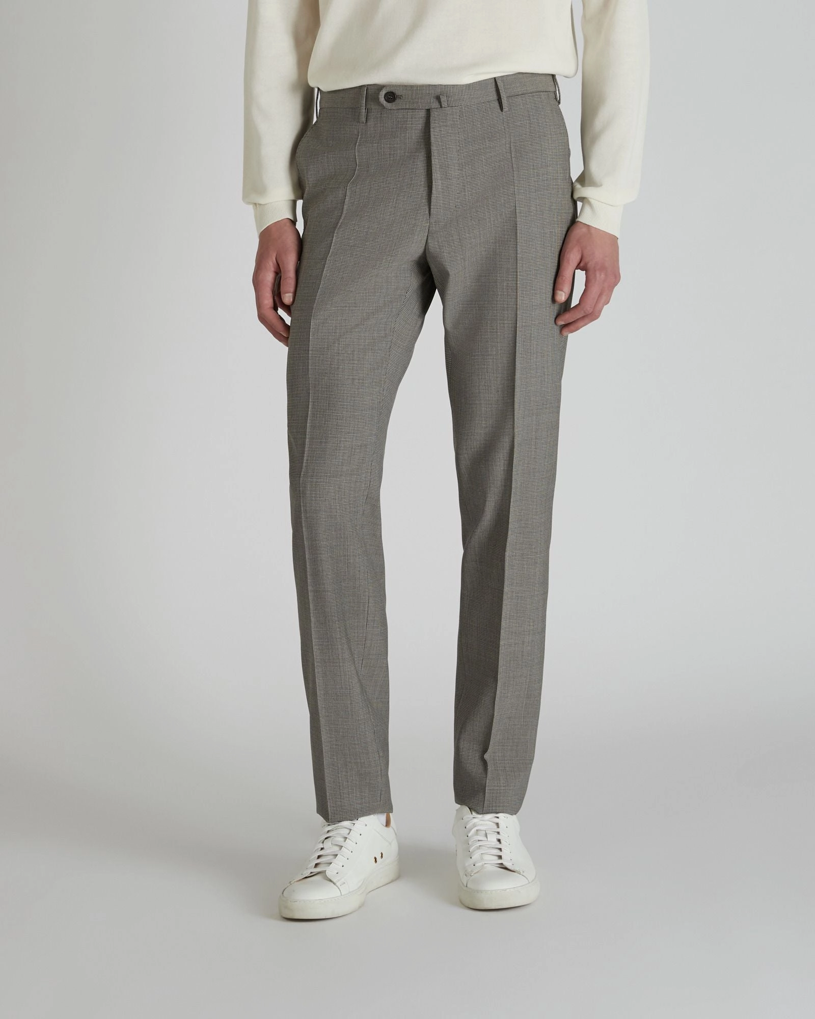 Slim-fit wool fabric trousers Cold Weather Wear Sporty Design