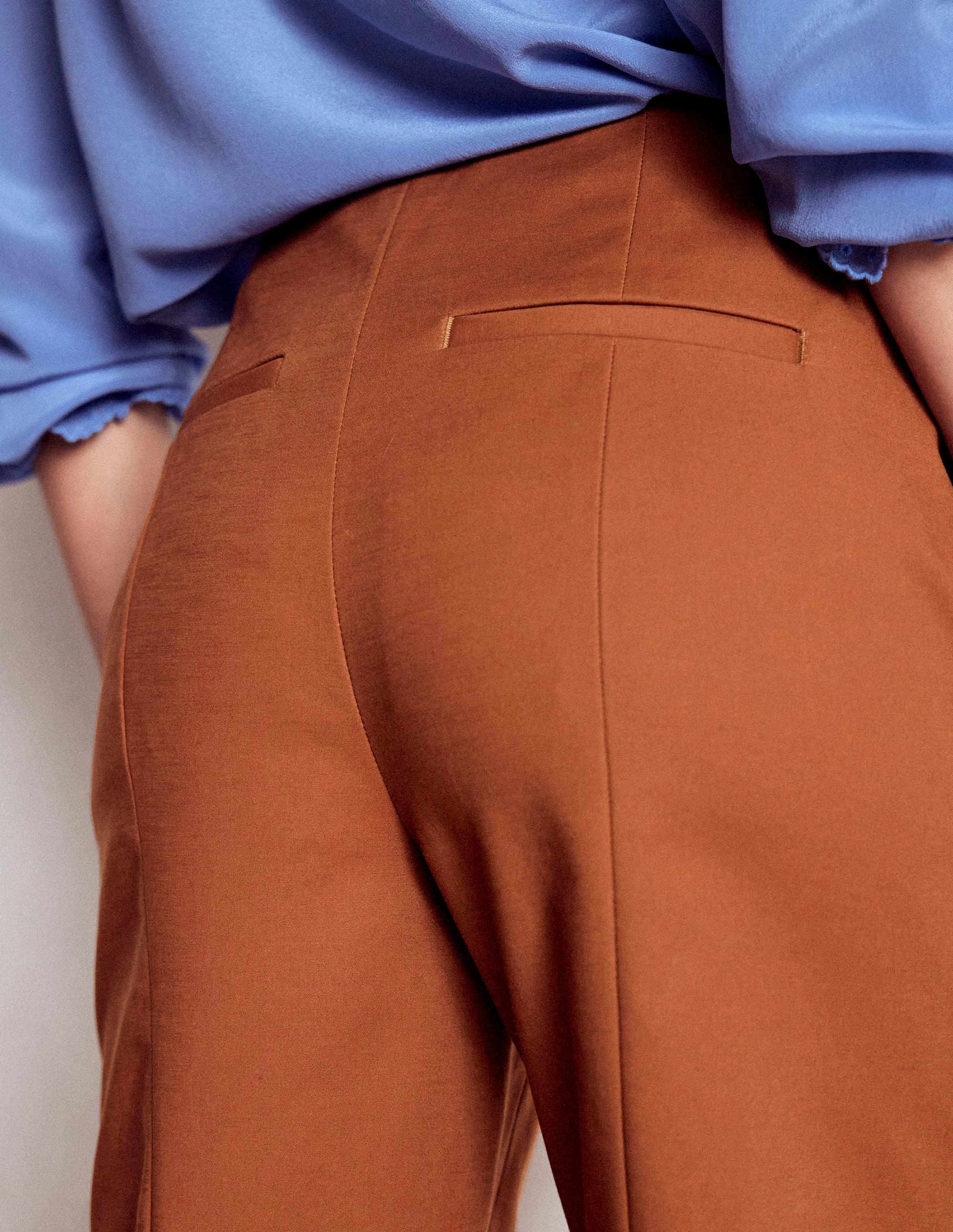Smart 7/8 Trousers-Russet Quick Cool