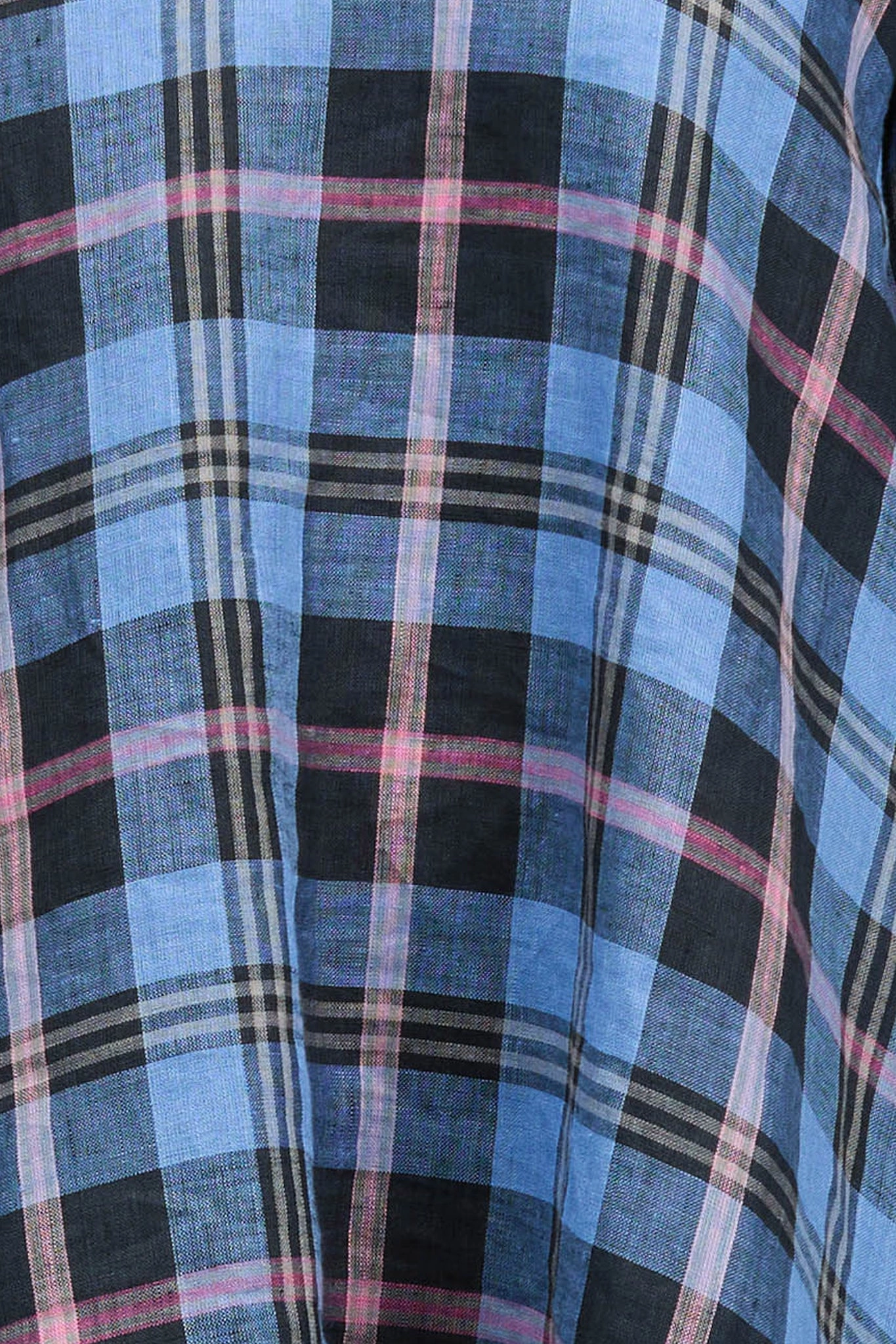 Maria Dress Pink/Blue Check Day Magic Sophisticated Waist Fit