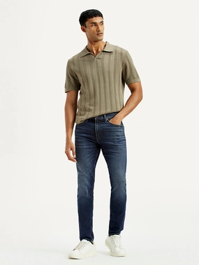 Low Maintenance Men's Redloop 512 Dark Indigo Slim Tapered Fit Mid Rise Jeans