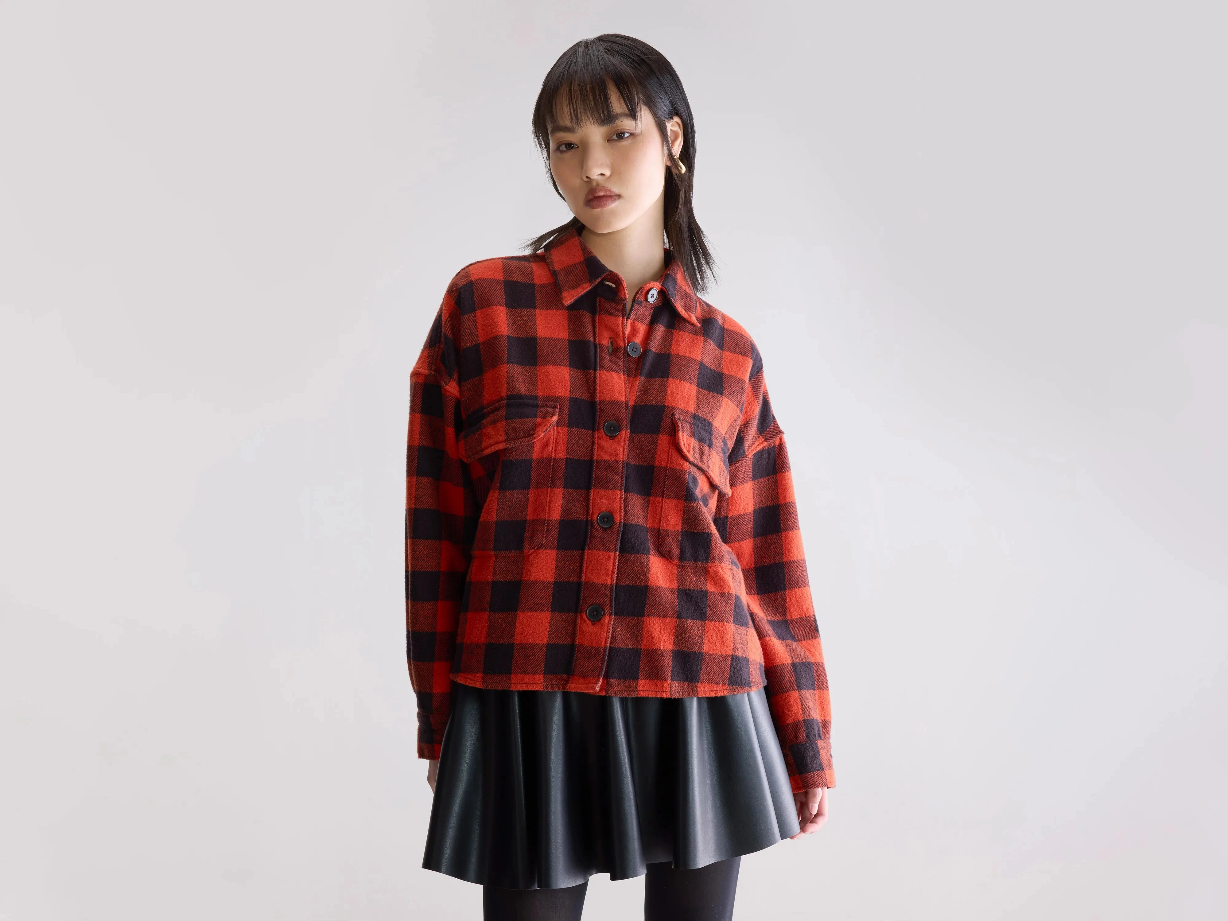 Wyat checked overshirt (252 / W / CHECK C) Chic Design Trendy designs