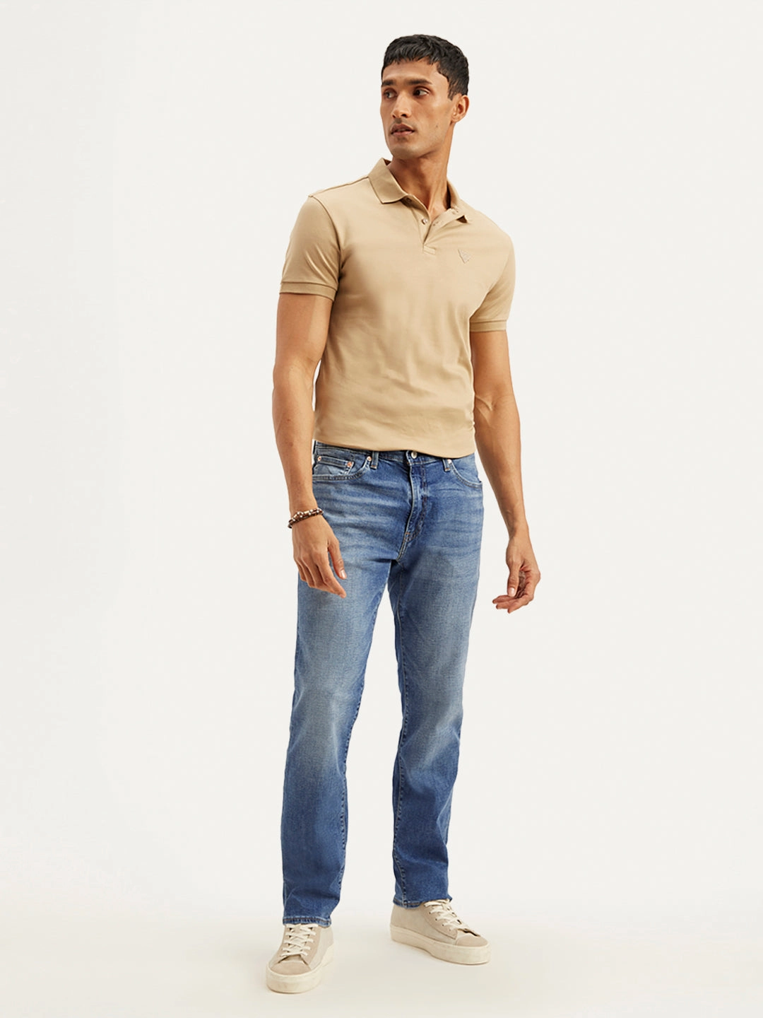 Minimalist Styling Neutral Lightweight Men's 541 Blue Athletic Tapered Fit Mid Rise Jeans