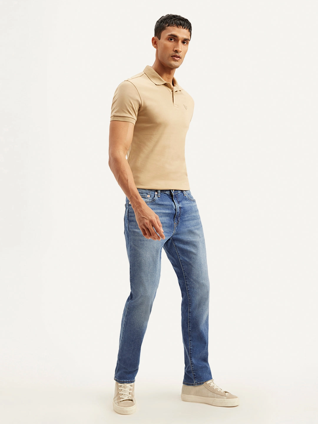 Timeless Fit Men's 541 Blue Athletic Tapered Fit Mid Rise Jeans