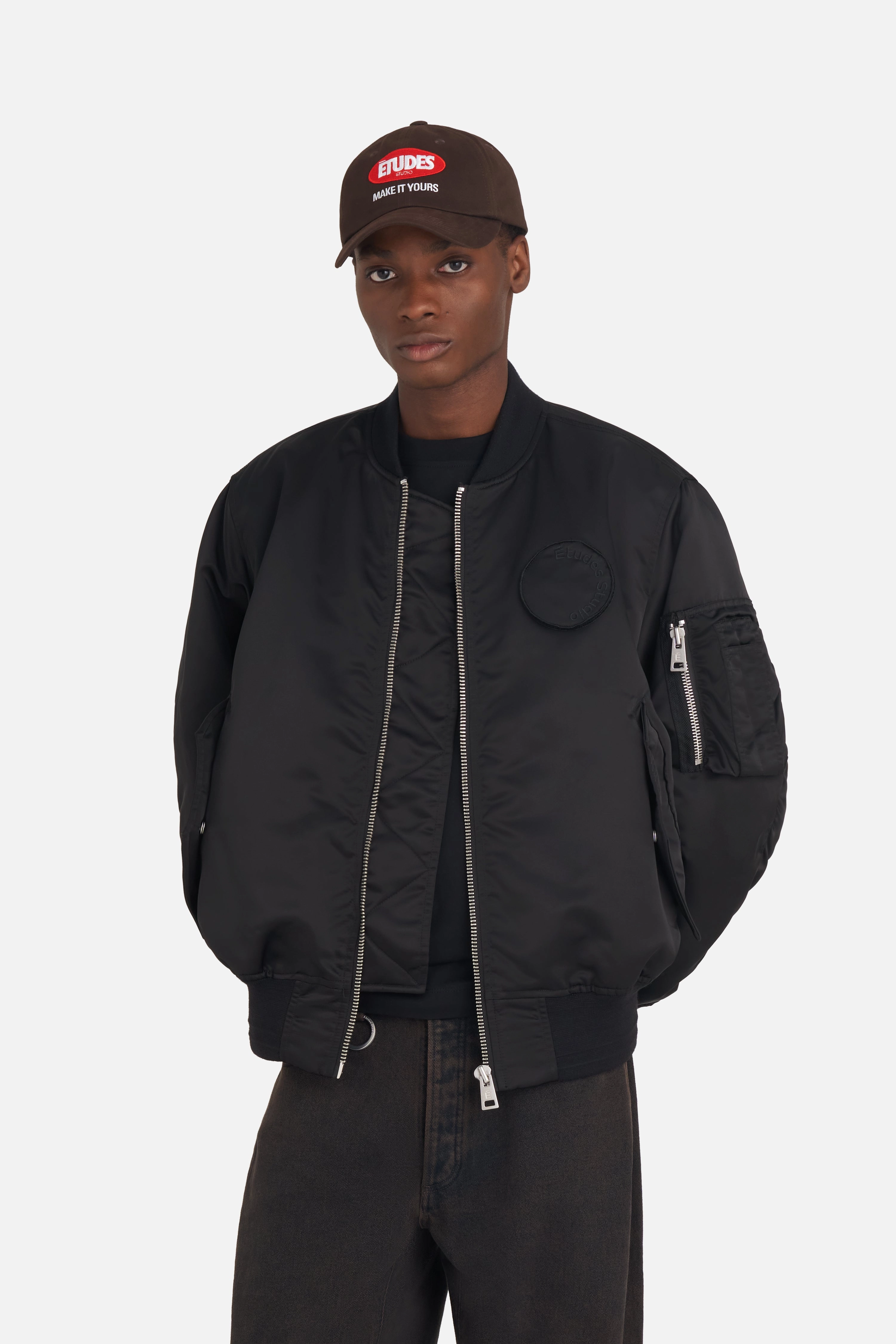 Bonded Collars NYLON BOMBER JACKET