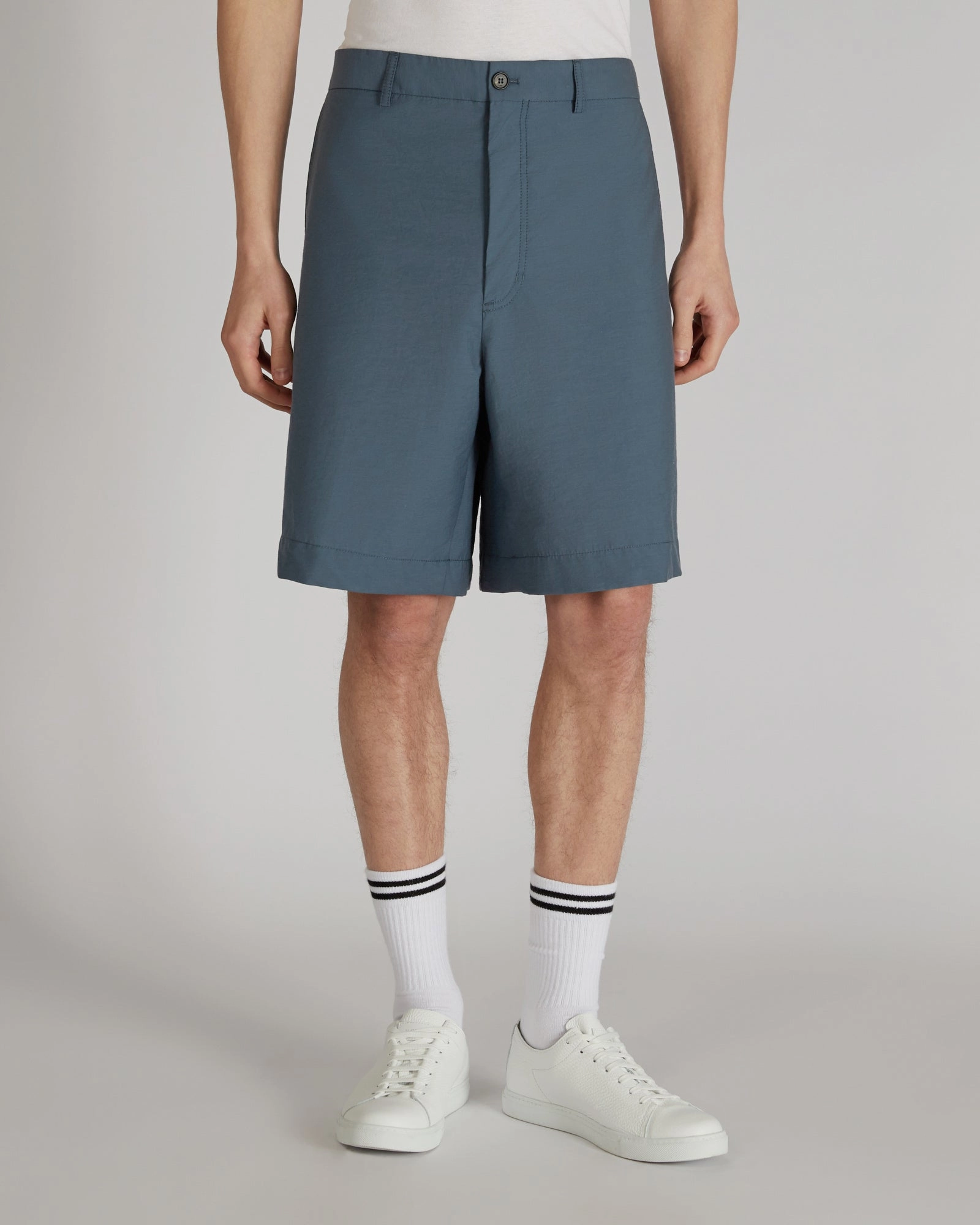 SecureCargoPockets Relaxed fit cotton-nylon Bermuda shorts