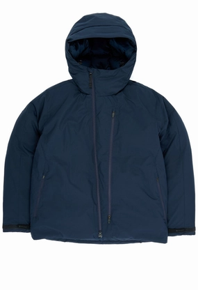 Snow Peak 2L Lightweight Down Jacket - Navy Breathable mesh lining Waist String