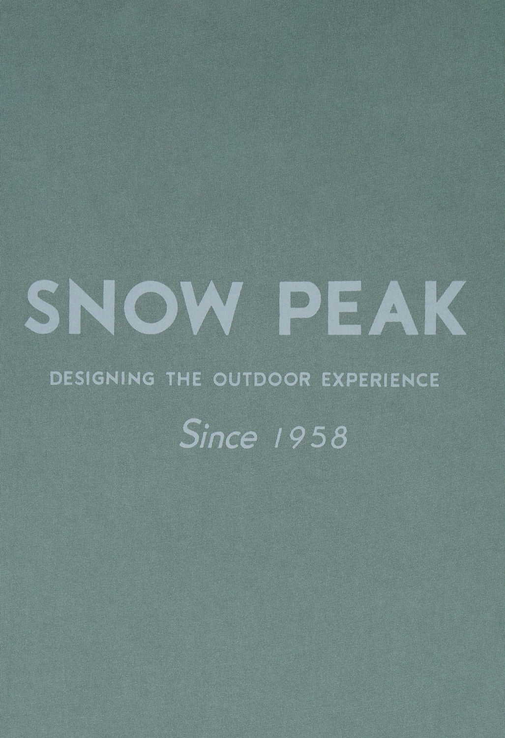 Slim Silhouette Breathable Mesh Panels Snow Peak Garment Dyed T-Shirt - Dark Green