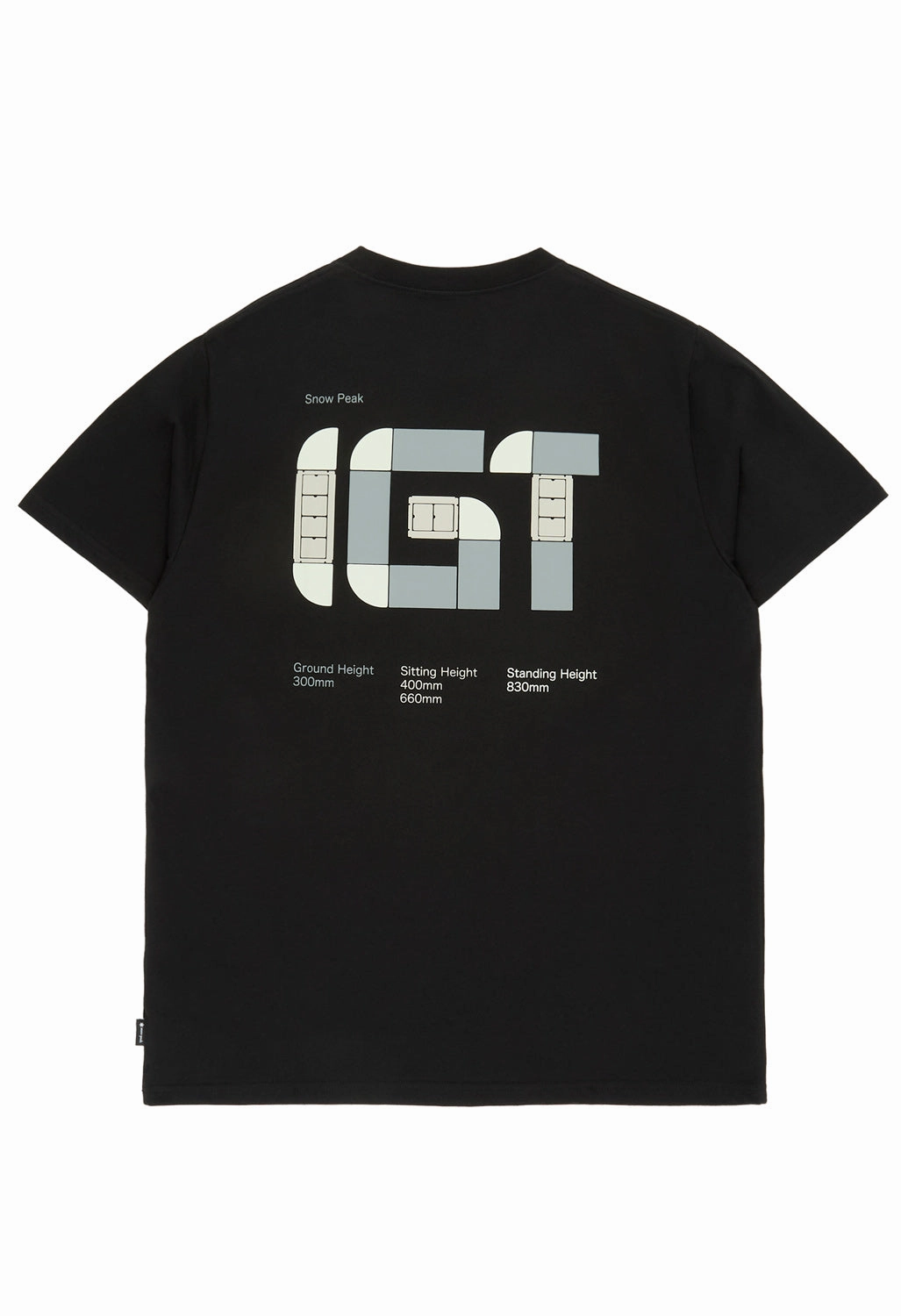 Casual Elegance Snow Peak IGT Logo T-Shirt - Black