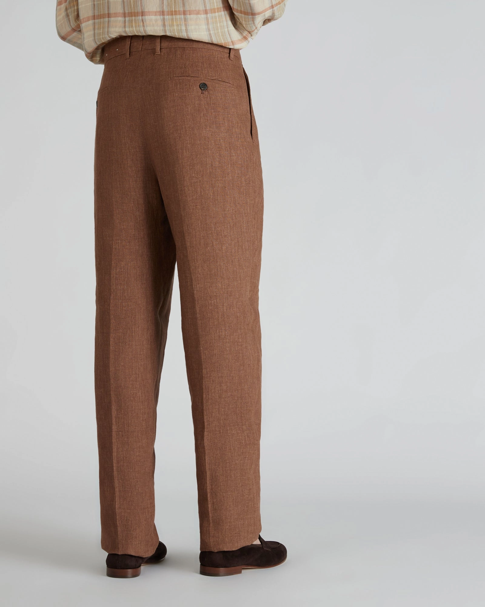 Straight-fit delav?? linen trousers Casual Chic Day To Night