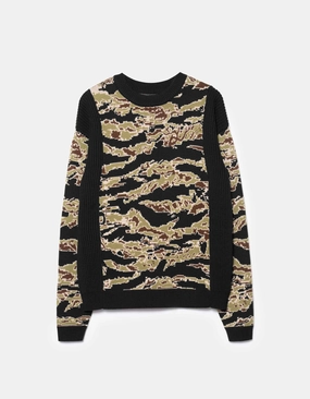 Outdoor Fashion 2206 Maharishi Camo Knit Sweater Mint Gold