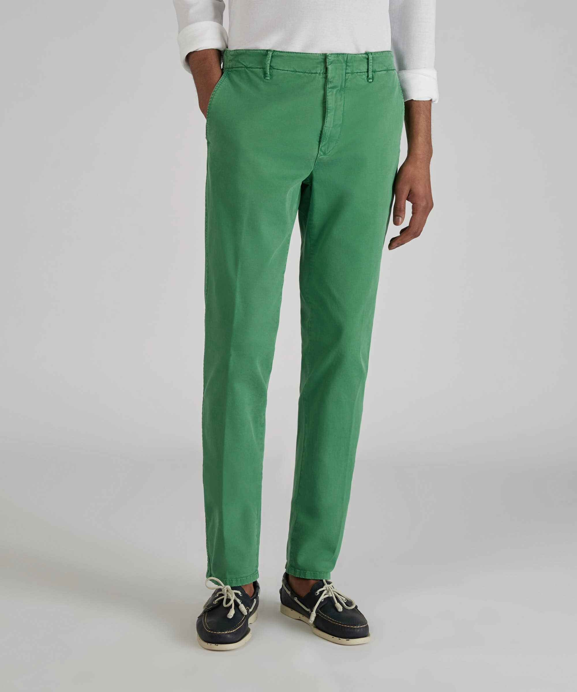 Slim-fit certified stretch gabardine trousers All Day Wear