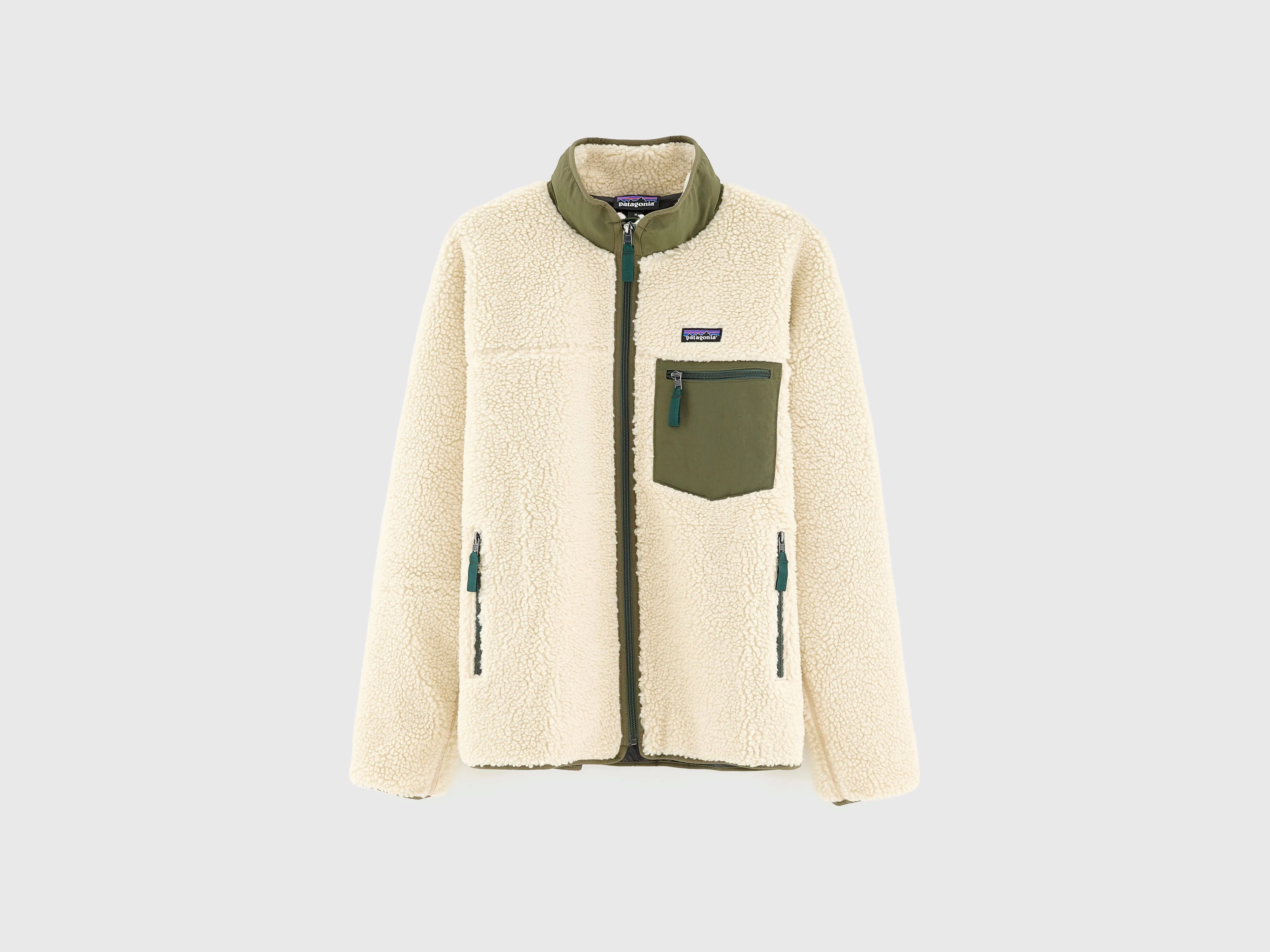 Men's Classic Retro-X Fleece Jacket  (252 / M / BEIGE) Durable Design