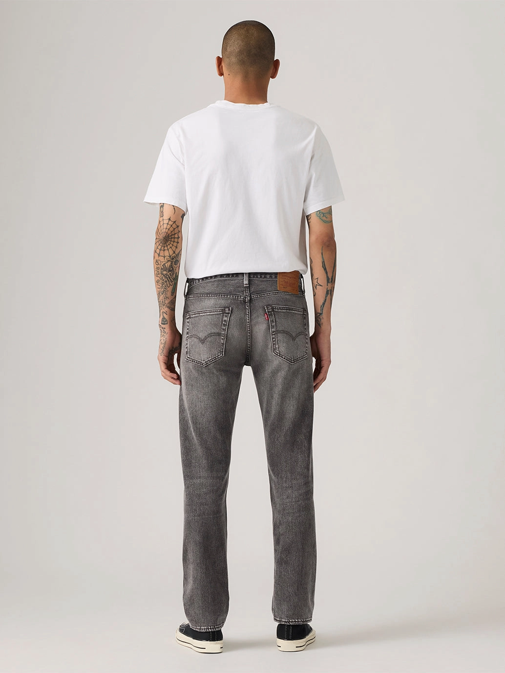 Daily Driven Men's 501 Grey Straight Fit Mid Rise Jeans