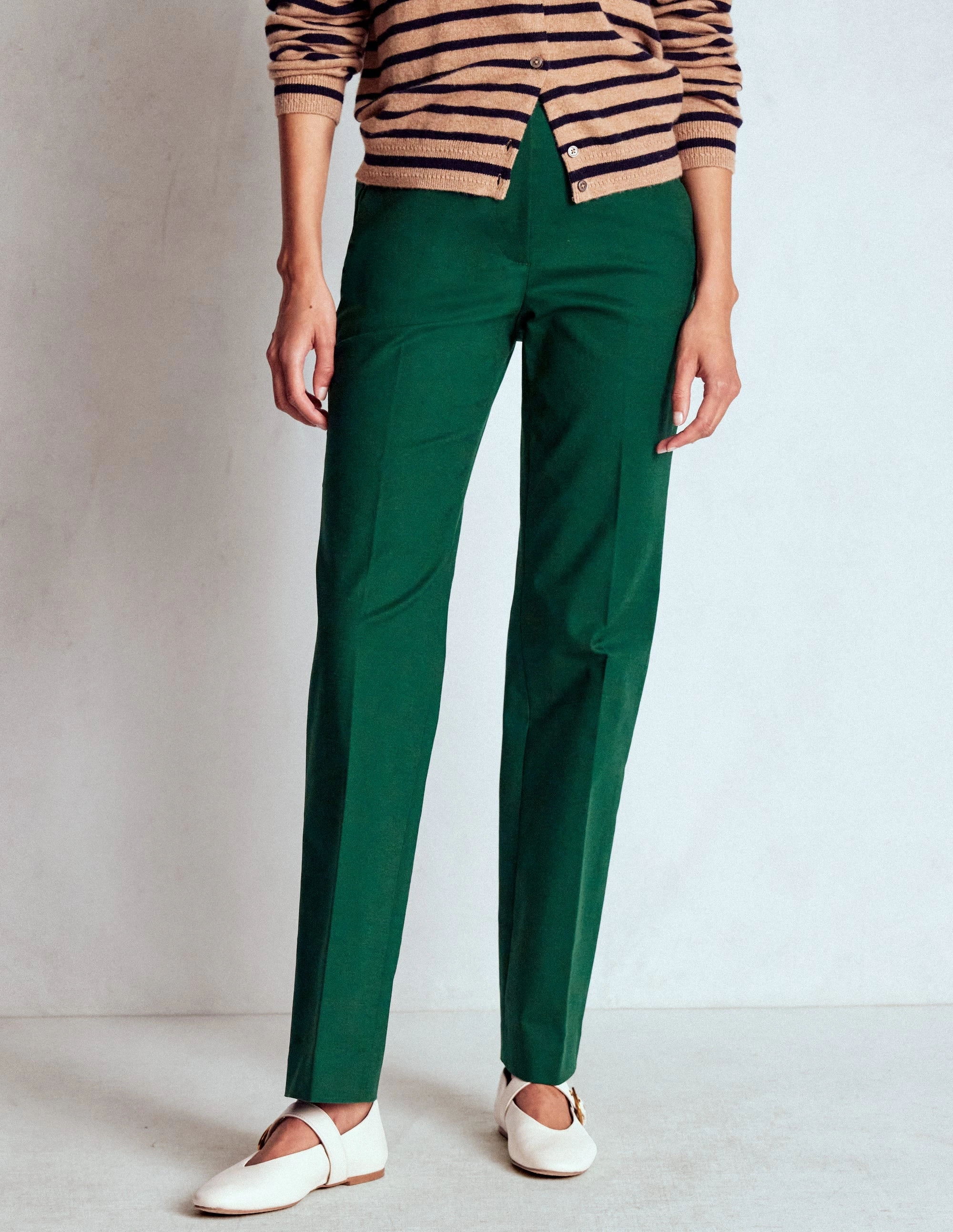 WindResistantMaterial Full Length Canonbury Trousers-Emerald Green