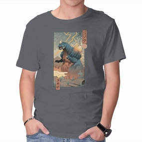 Relaxed Wear Fit Space Kaiju Ukiyo-E