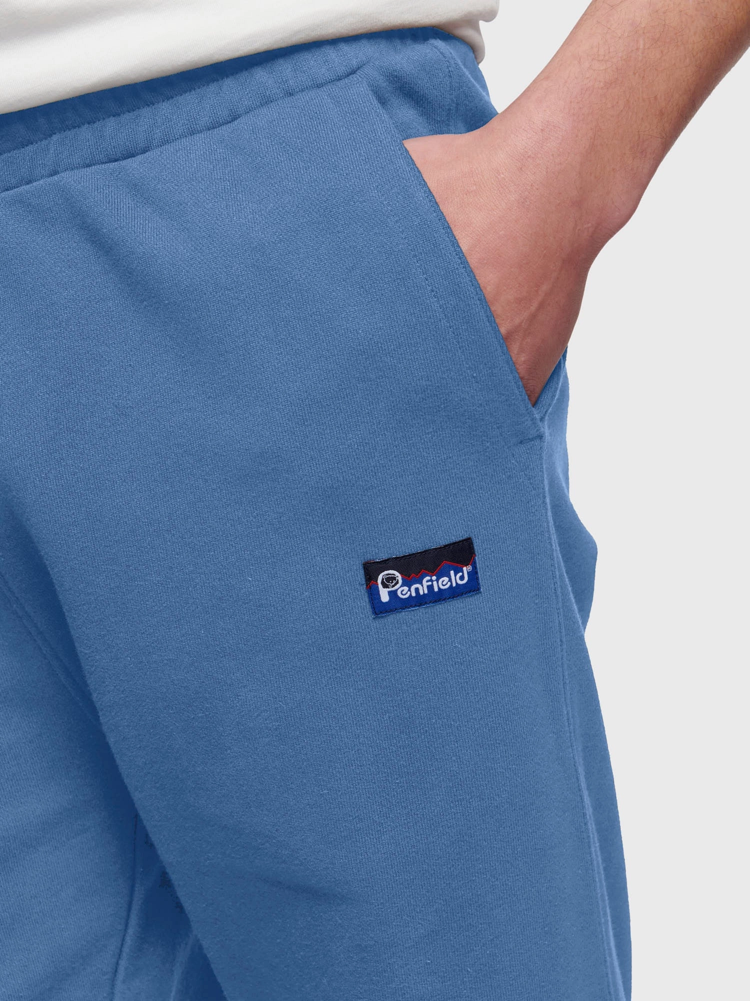 Penfield Mens Original Logo Sweat Pant in Blue Horizon Low Profile
