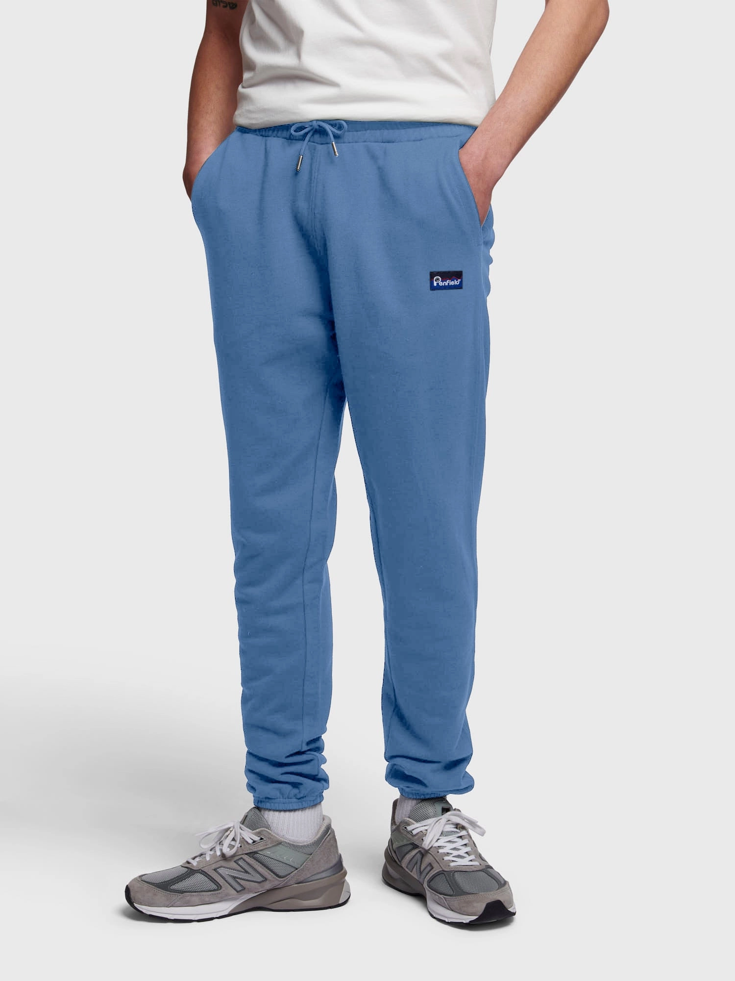 Trail Comfort Penfield Mens Original Logo Sweat Pant in Blue Horizon