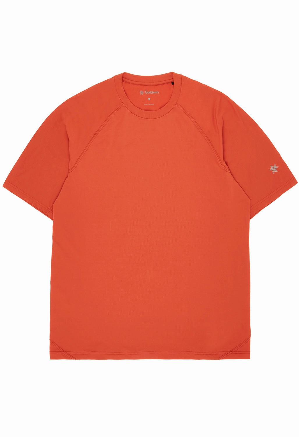 Goldwin WF-Dry T-Shirt - Horizon Red Stretchable Weave