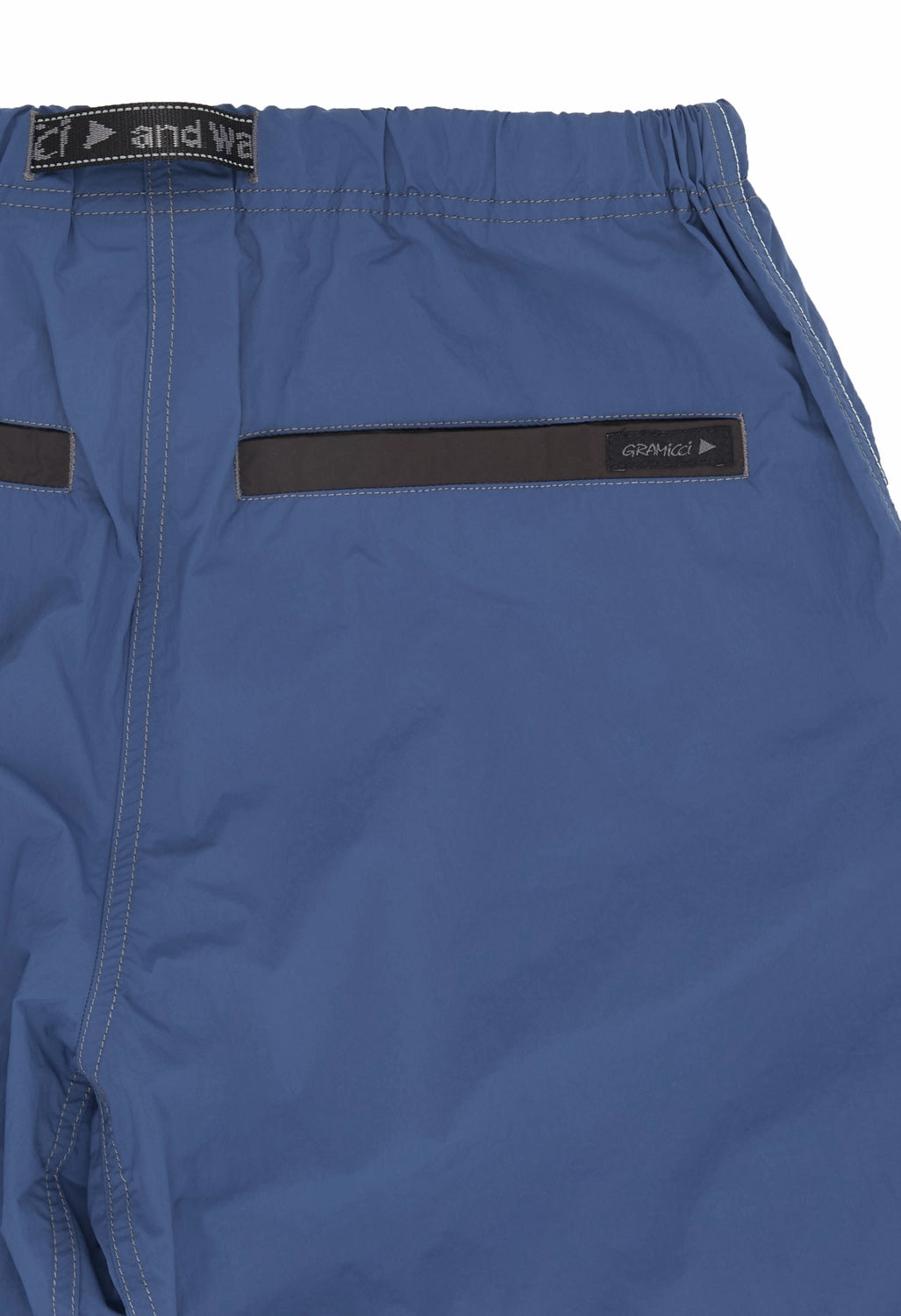 Snowboarding Gear Active Motion Gramicci x And Wander Men's Brushed Nylon Shorts - Blue