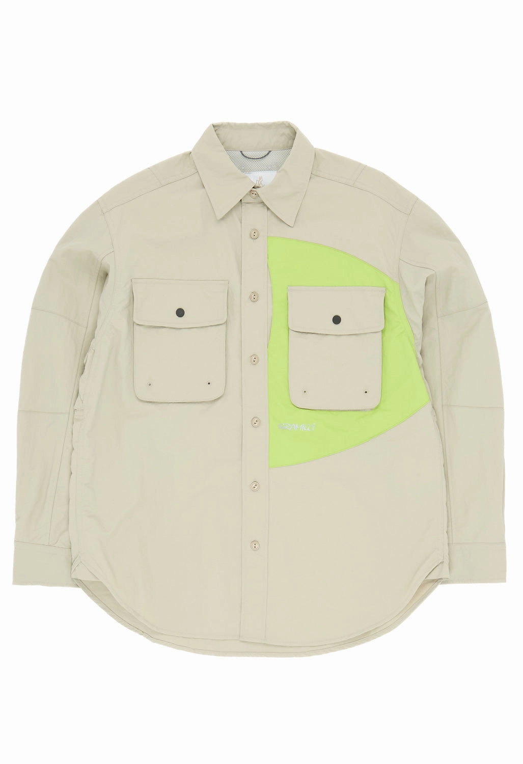 Gramicci Men's Nylon Brentwood Shirt - Dune Lace Accent Active Comfort