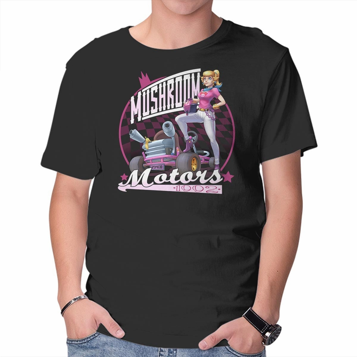 Cozy Design Fit Taped Neckline Mushroom Motors