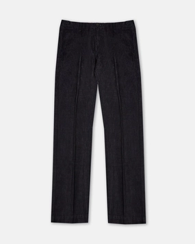 Cozy Lining Soft Touch Material Regular-fit cotton and linen denim trouser