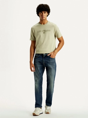 Professional Wear Weekend Warrior Men's Tinted 505 Med Indigo Straight Fit Mid Rise Jeans