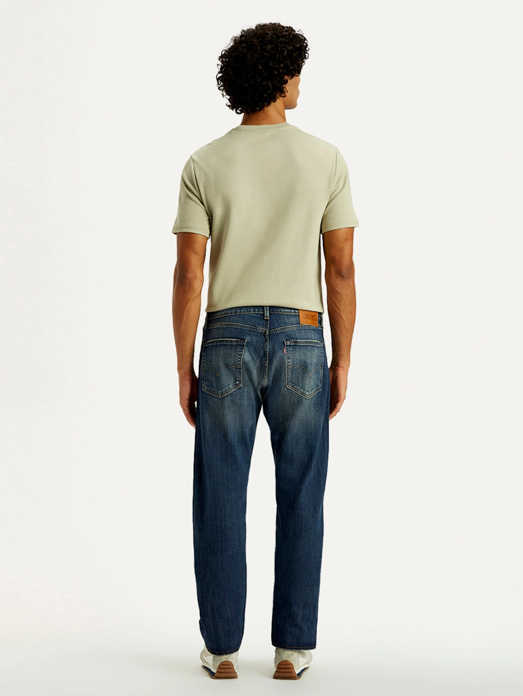 Men's Tinted 505 Med Indigo Straight Fit Mid Rise Jeans No Fade Look