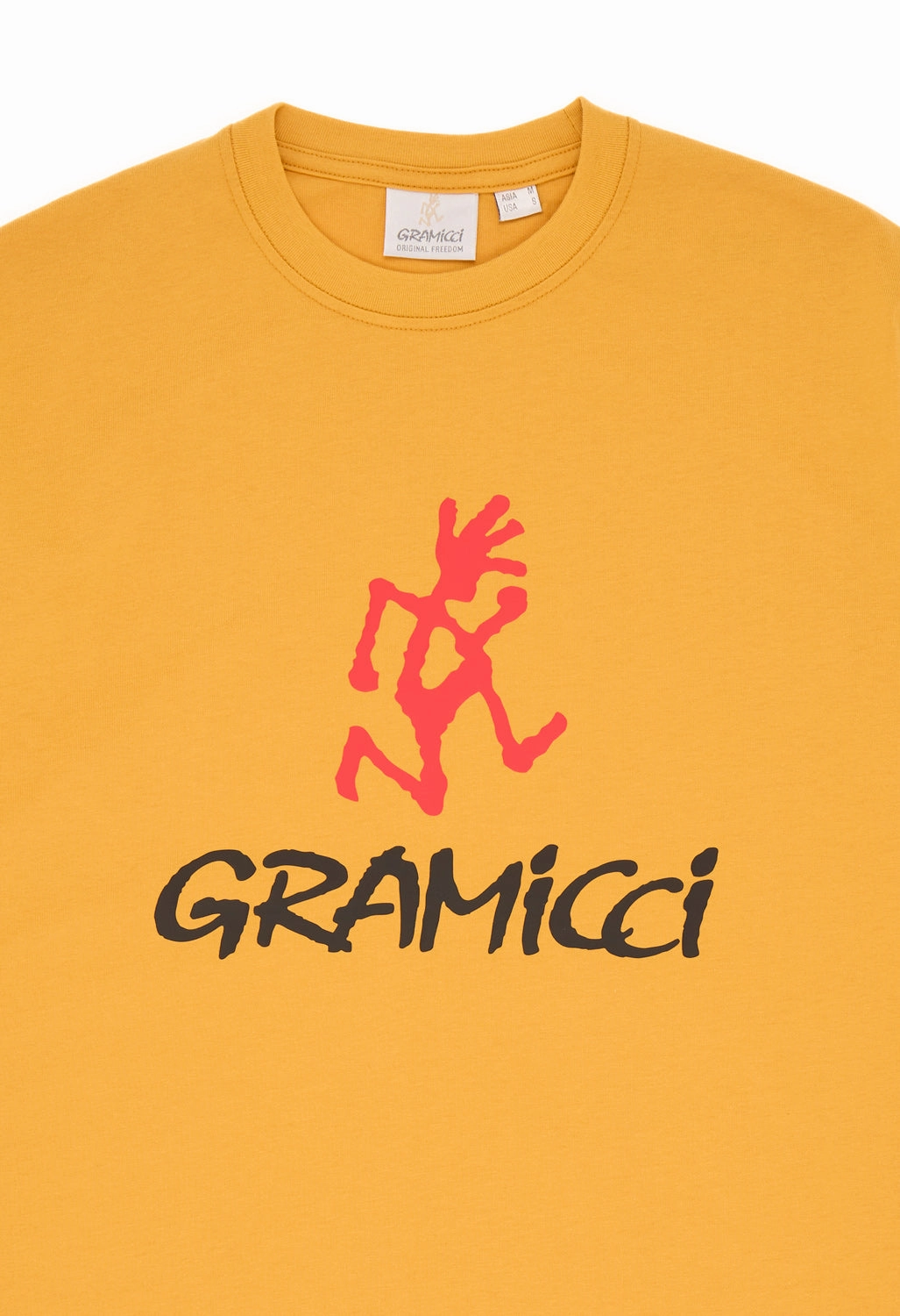 Chic Fashion Comfort Wear Fit Gramicci Men's Logo T-Shirt - Mustard