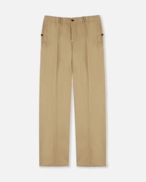 Straight-fit cotton and linen trousers Chilly Day Layers
