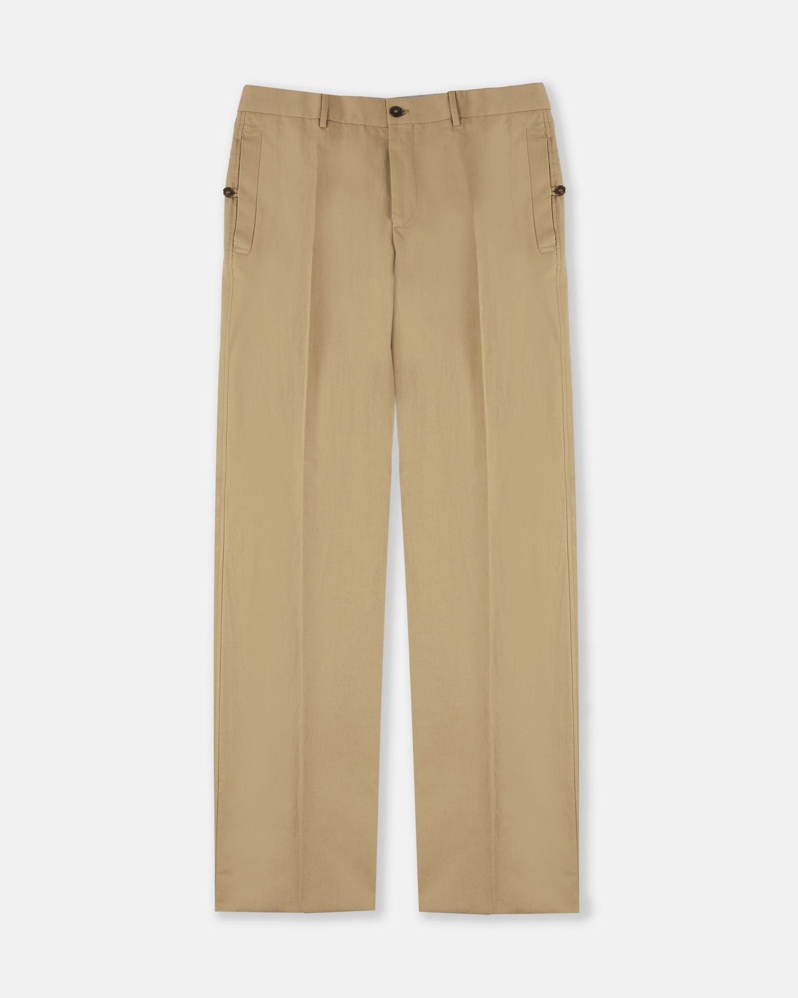 Straight-fit cotton and linen trousers Chilly Day Layers