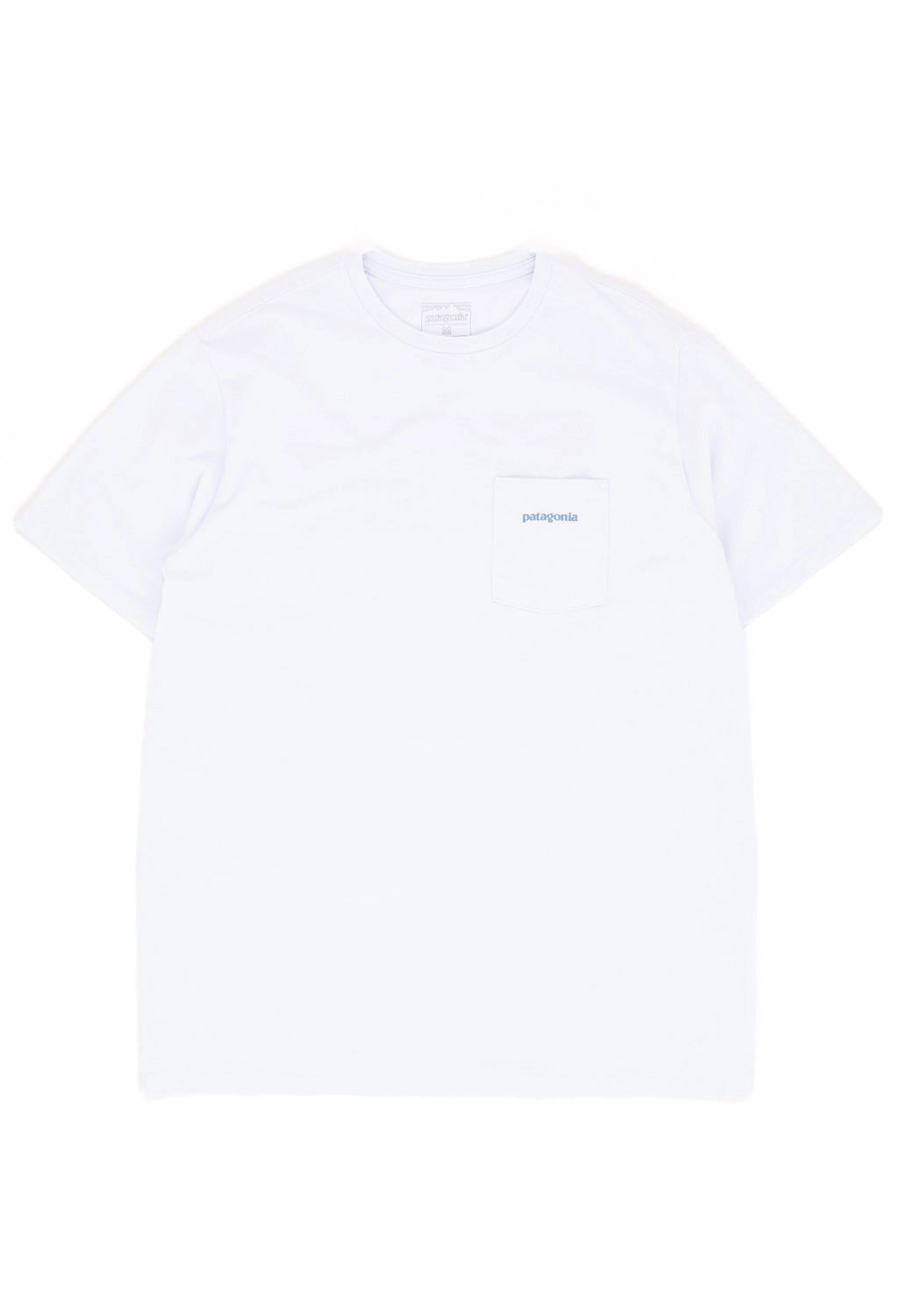 Anti Pill Surface Patagonia Men's Boardshort Logo Pocket Responsibili-Tee - White