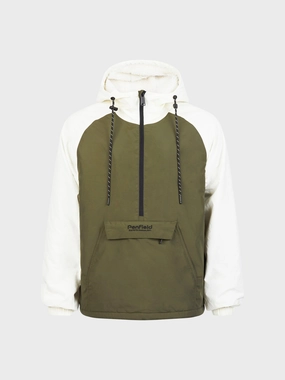 fall season Hudson Script Windbreaker Jacket in Forest Night