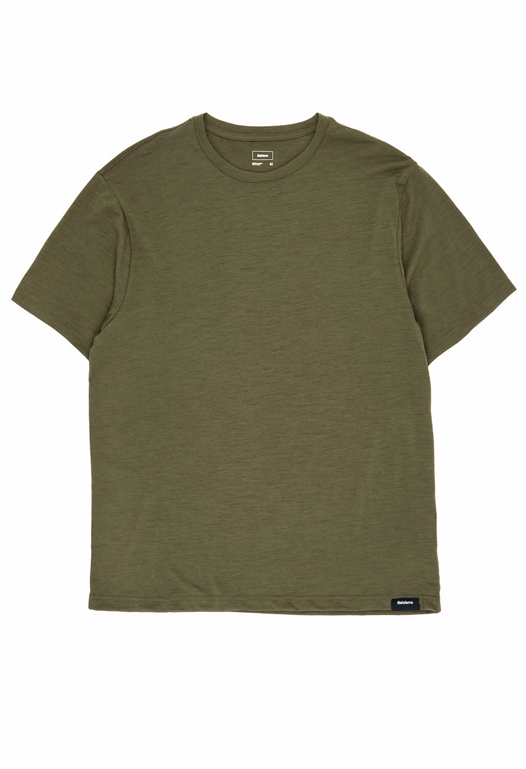 Finisterre Men's Seeker Merino Tee - Olive Comfort Flex