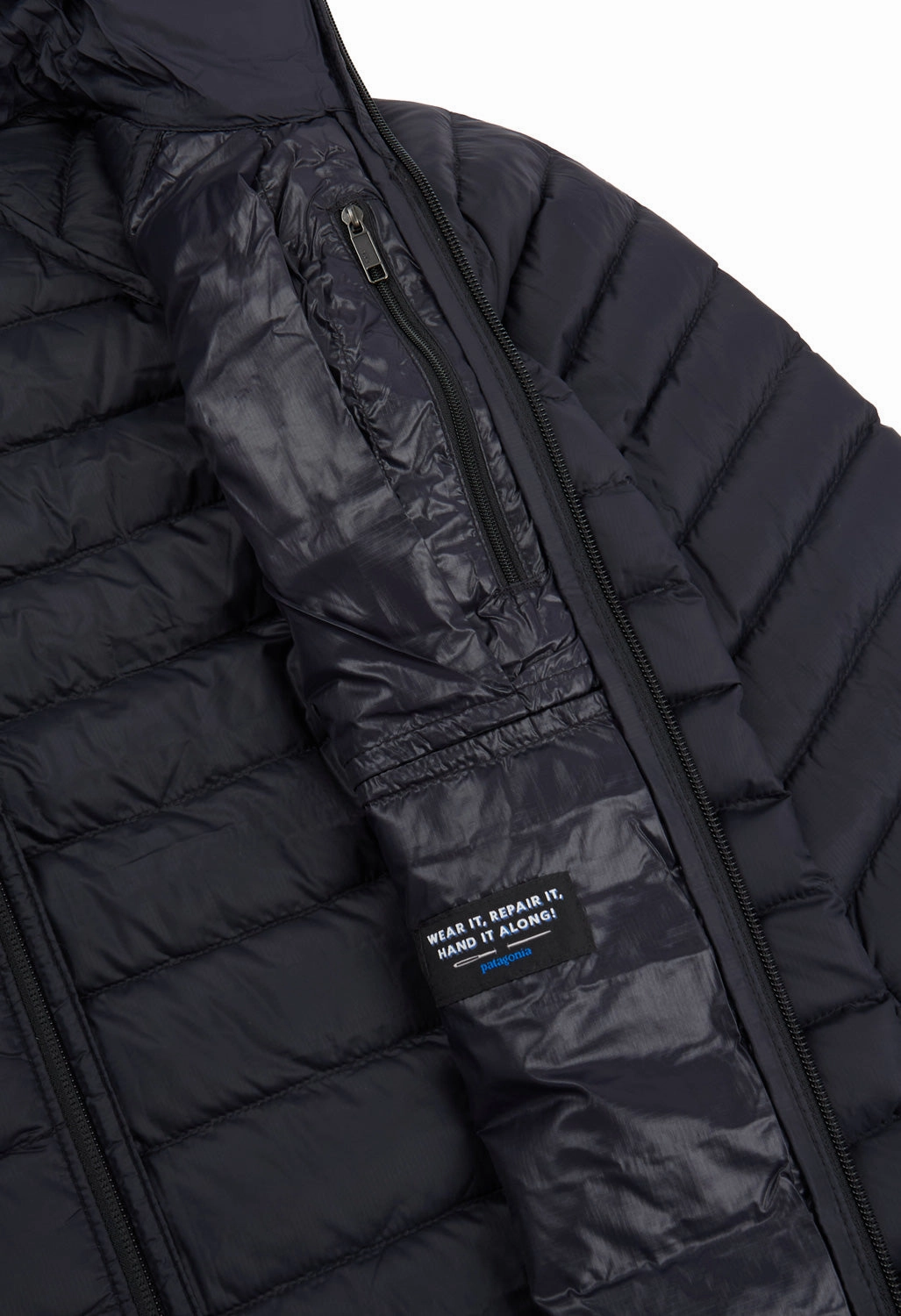 Patagonia Women's Down Hoody - Black Insulated Padding Stay Dry Interior