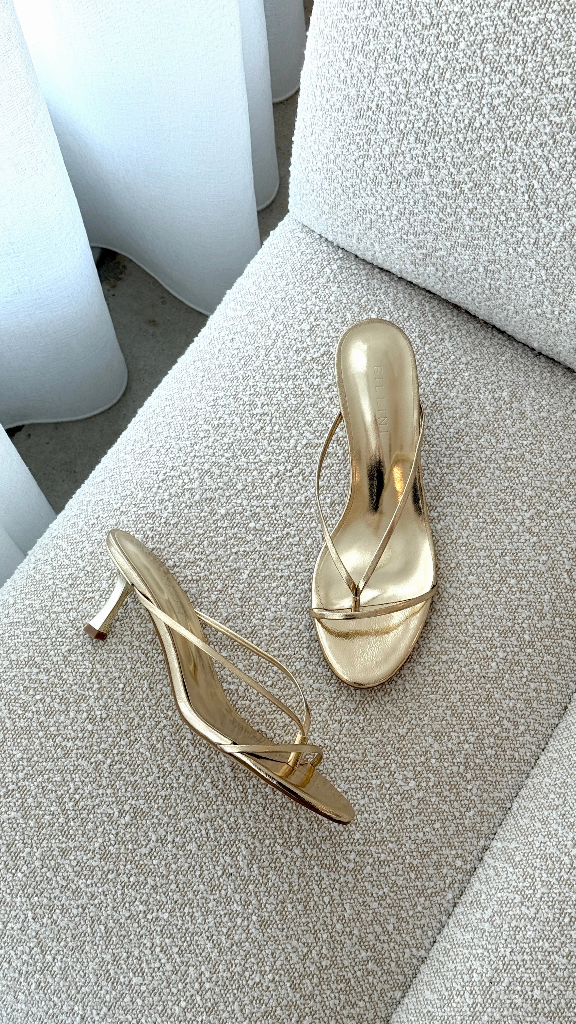 Gillie Heel - Gold Metallic Korean Chic