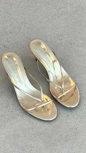 Gillie Heel - Gold Metallic Music Glam Wedding Booties