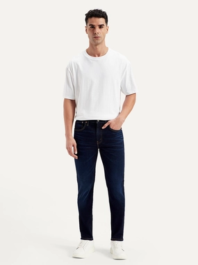 High Durability Thread Men's 511 Navy Blue Slim Fit Mid Rise Jeans