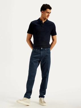Men's 512 Blue Slim Tapered Fit Mid Rise Jeans Premium Party Look City Approved