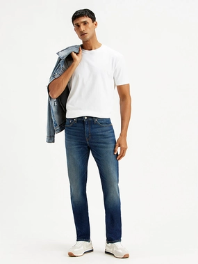 Lightweight Urban Explorer Men's 511 Navy Blue Slim Fit Mid Rise Jeans