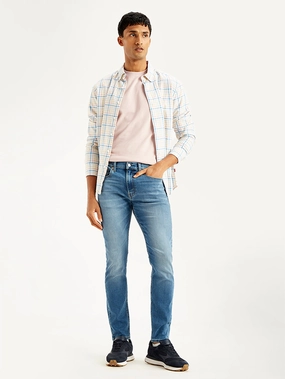 Utility Basic Men's 512 Blue Slim Tapered Fit Mid Rise Jeans