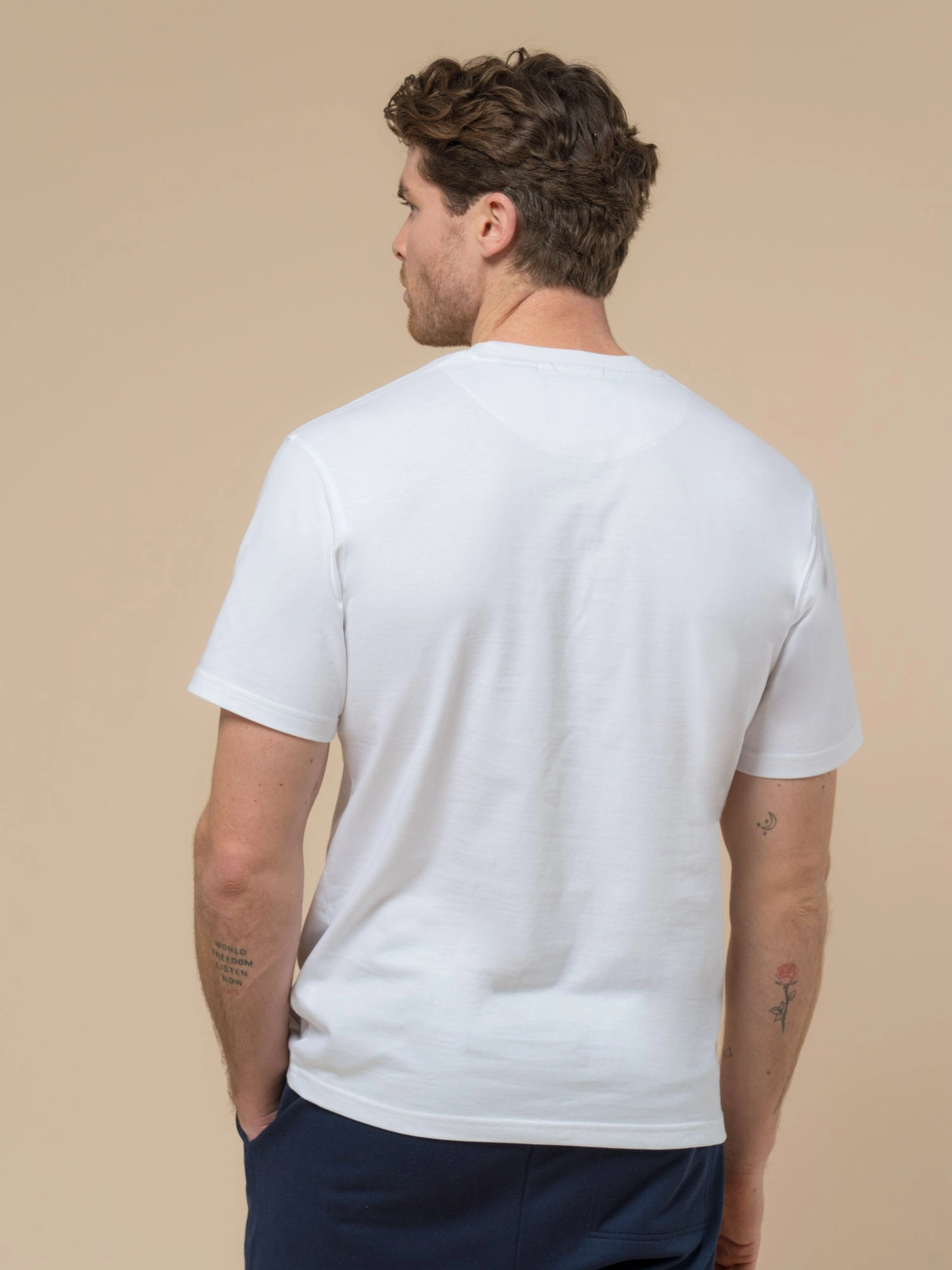 Wool combination Good stretch Penfield Mens Original Large Logo T-Shirt in Bright White