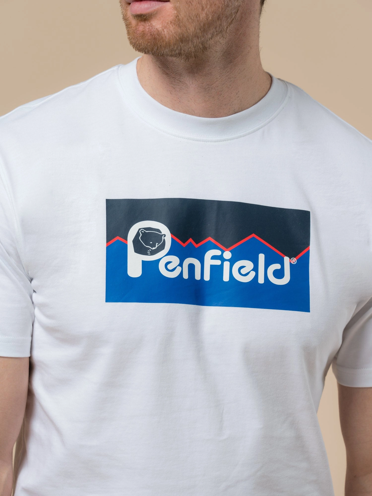 All-day style Penfield Mens Original Large Logo T-Shirt in Bright White