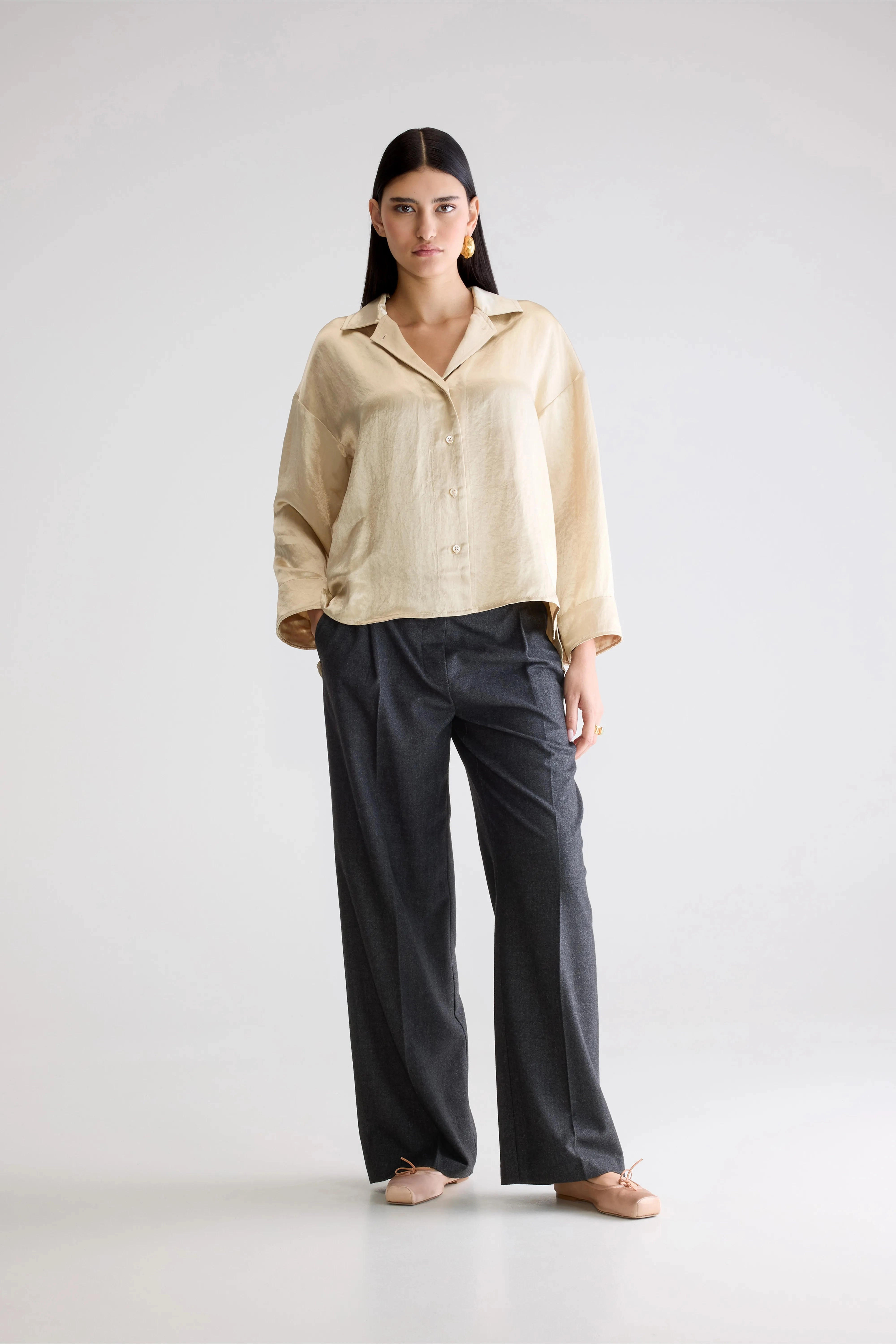 Effortless Comfort Seattle regular blouse (252 / W / IVORY)